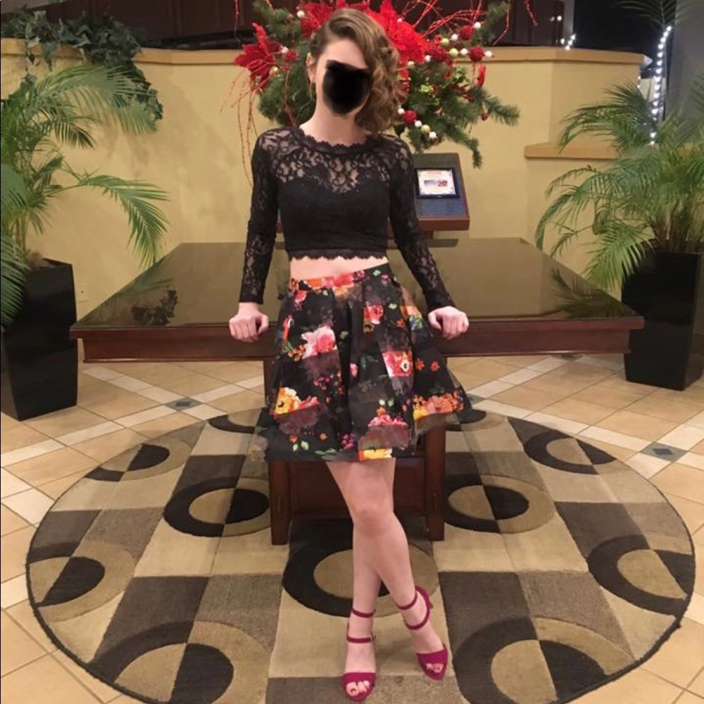 Two Piece Winter Formal Dress